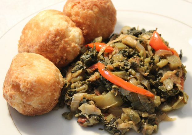 Callaloo, Dumplings and Saltfish