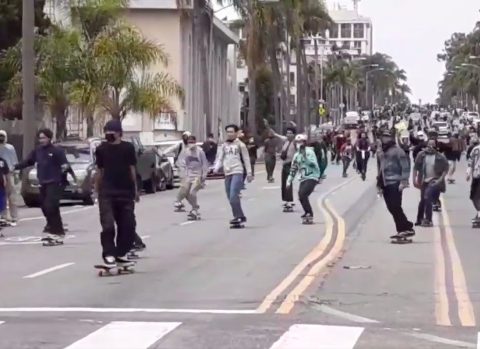 Skaters Ride Together For Peace In Support Of Black Lives Matter