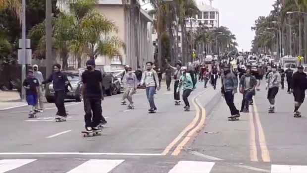 Skaters Ride Together For Peace In Support Of Black Lives Matter