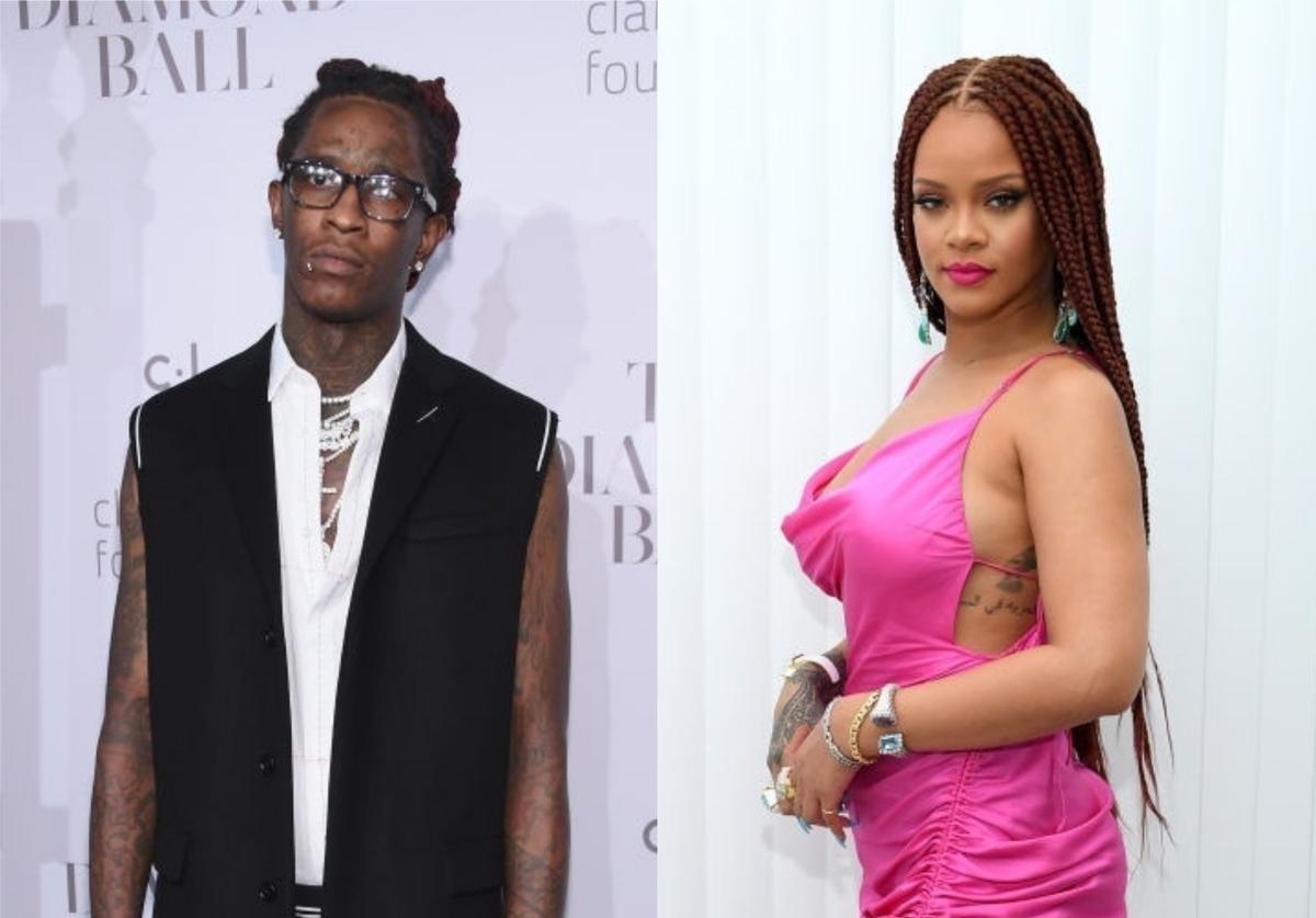 Rihanna Spot With Young Thug Shooting a Top Secret Project